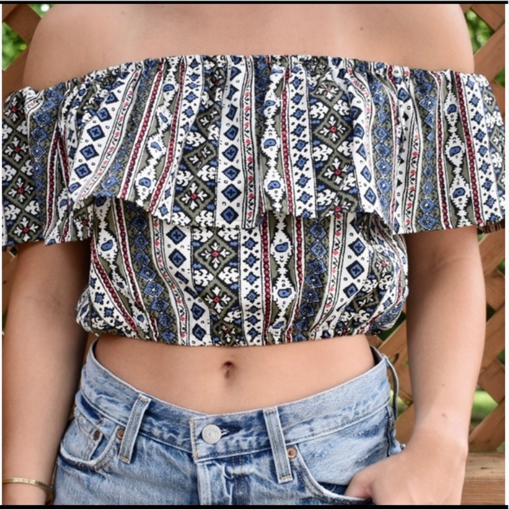 Off The Shoulder Crop Top